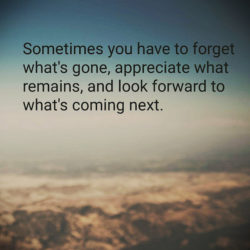 Sometime You Have To Forget....