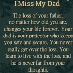 The Loss Of Your Father...