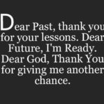 Dear Past Thank You...