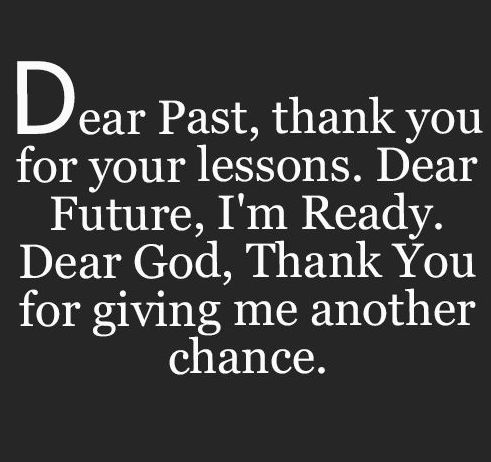 Dear Past Thank You...