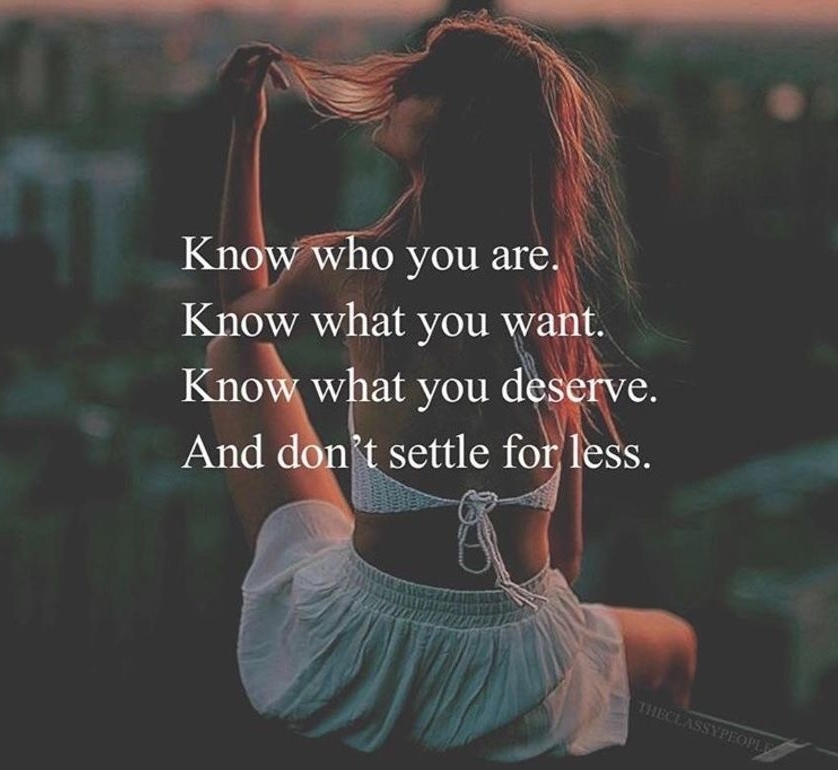 Know Who You Are...