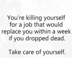 You Are Killing Yourself...