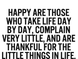 Happy Are Those Who...