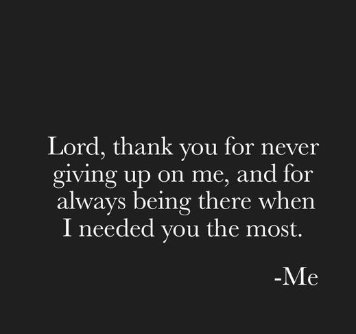 Lord, Thank You For...