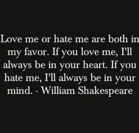 Love Me Or Hate Me...