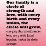 Our Family Is A Circle...