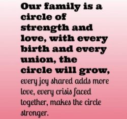 Our Family Is A Circle...