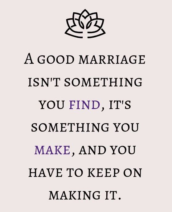 A Good Marriage Is...