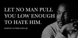 Let No Man Pull You Low Enogh To Hate Him Martin Luther Quotes