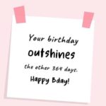 Your Birthday Outshines...
