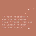 If Your Friendship Has Lasted....